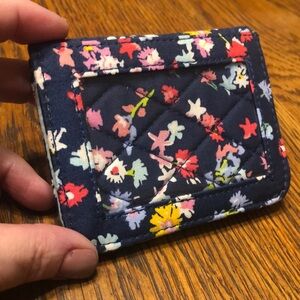 Vera Bradley Scattered Wildflowers Folding ID case/key chain